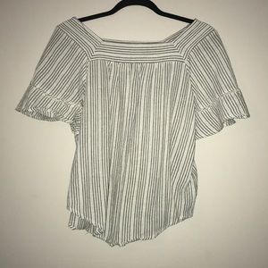 Striped flowy top